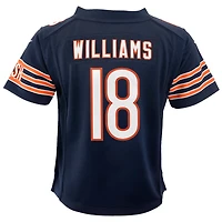 Maillot de jeu Nike Caleb Williams bleu marine pour jeunes joueurs des Chicago Bears