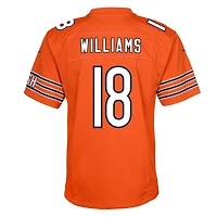 Maillot de match Nike Caleb Williams orange des Chicago Bears pour jeunes