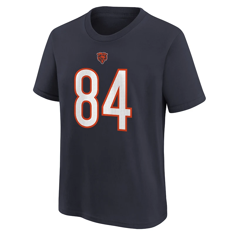 Youth Nike Colston Loveland Navy Chicago Bears Player Name & Number T-Shirt