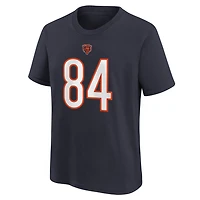 Youth Nike Colston Loveland Navy Chicago Bears Player Name & Number T-Shirt
