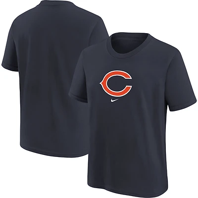 T-shirt Nike bleu marine pour enfant avec logo des Chicago Bears