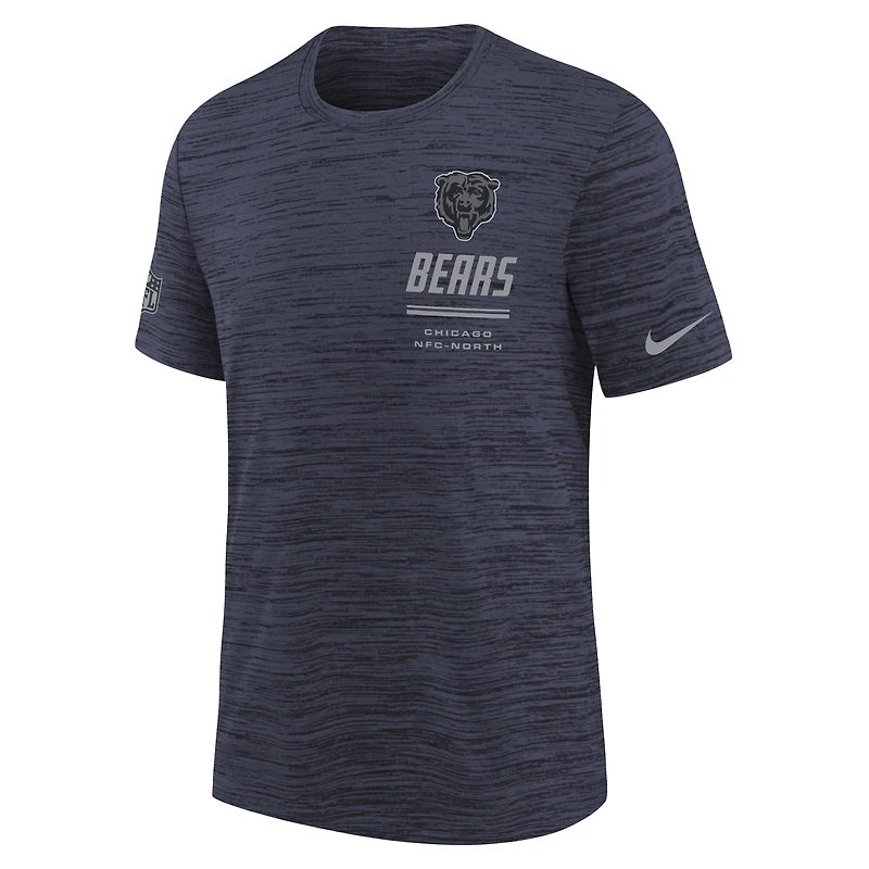 T-shirt Nike Dri-FIT bleu marine Chicago Bears pour jeunes
