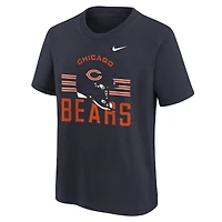 T-shirt Nike bleu marine Chicago Bears pour jeunes