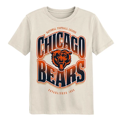 Youth Outerstuff Cream Chicago Bears Huddle T-Shirt