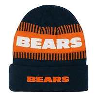 Bonnet en tricot à revers Bright Lights des Chicago Bears de la marine Youth Outerstuff