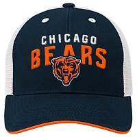 Youth Outerstuff Navy Chicago Bears Core Lockup Trucker Adjustable Hat