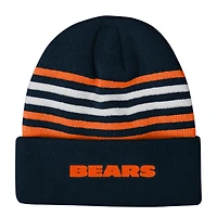 Bonnet en tricot à revers Essentials Chicago Bears bleu marine Youth Outerstuff