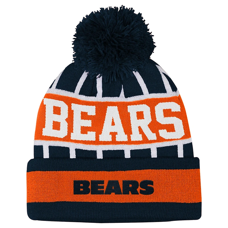 V110833 Bears 000 NFL Youth Go Fast Cuffed Pom Knit HATYTHNIT #2