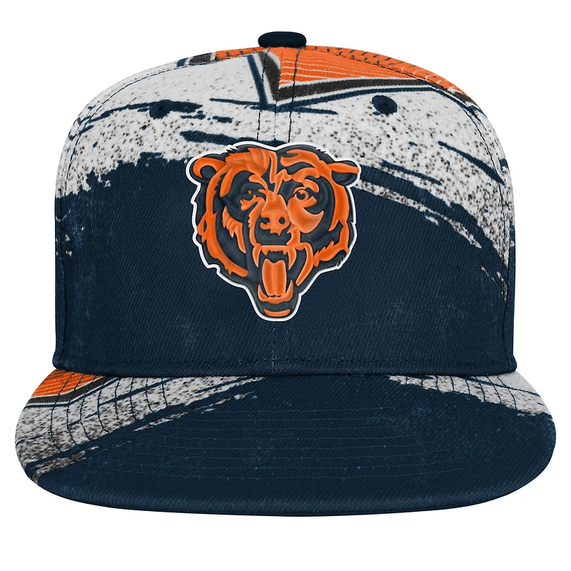 Casquette ajustable bleu marine Chicago Bears Make Noise pour jeunes Outerstuff