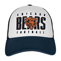 Casquette ajustable Chicago Bears Essentials blanche/bleu marine pour jeunes