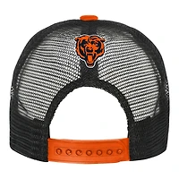 Youth White/Orange Chicago Bears Modern Fan Trucker Adjustable Hat