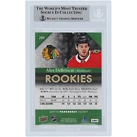 Carte de recrue authentifiée autographiée par Alex DeBrincat des Chicago Blackhawks 2017-18 Upper Deck Parkhurst #288 Beckett Fanatics Witnessed
