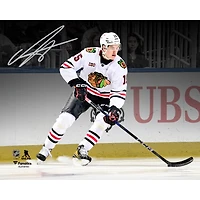Photo dédicacée d'Anton Frondell, joueur des Blackhawks de Chicago, 40 x 50 cm (16 x 20 pouces), lors de ses débuts en LNH.