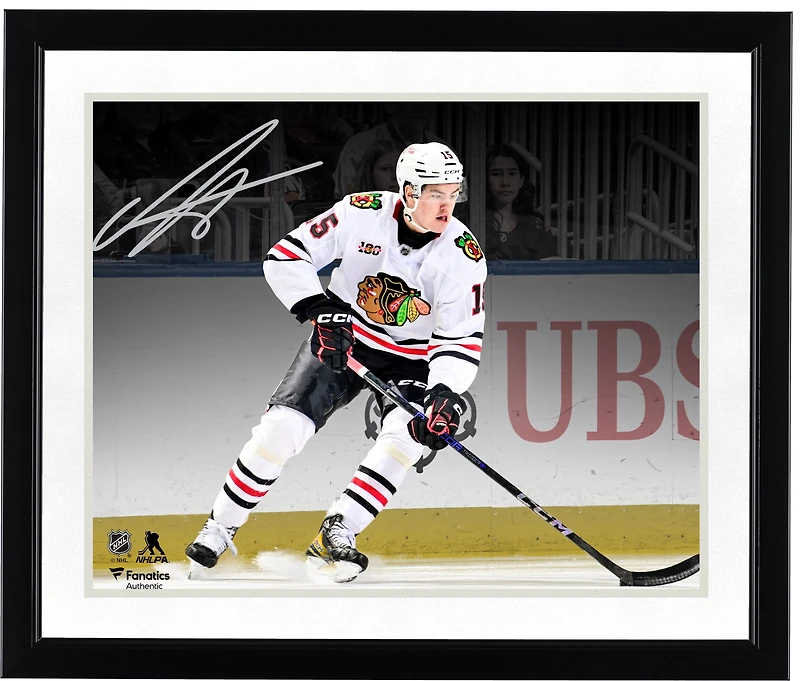 Anton Frondell Chicago Blackhawks Autographed 16" x 20" NHL Debut Spotlight Photograph