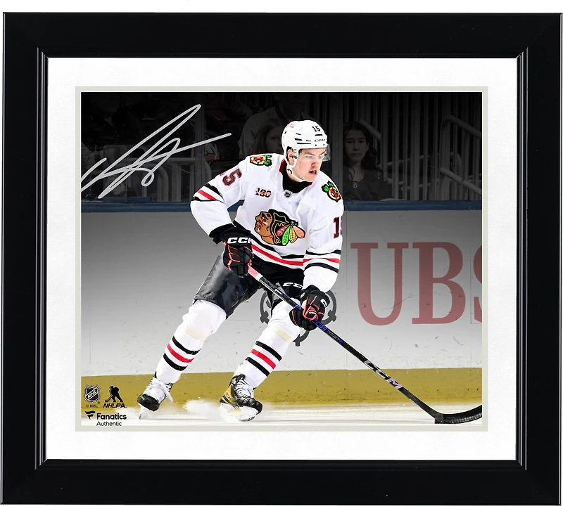 Anton Frondell Chicago Blackhawks Autographed 8" x 10" NHL Debut Spotlight Photograph