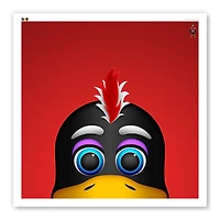 Blackhawks de Chicago 12 "x 12" Tommy Hawk affiche imprimée