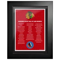 Chicago Blackhawks - 12'' x 16'' Hockey Hall of Fame Honoured Members Framed Picture