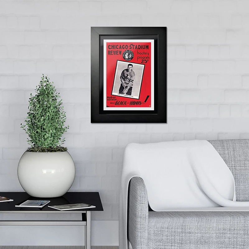 Chicago Blackhawks 1960 Chicago Stadium Review - 12'' x 16'' Framed Program Cover