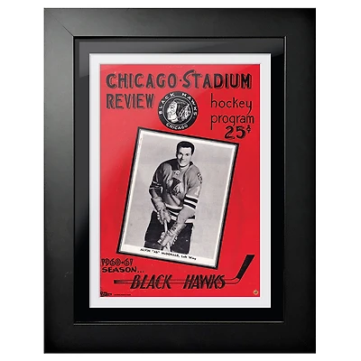 Chicago Blackhawks 1960 Chicago Stadium Review - 12'' x 16'' Framed Program Cover