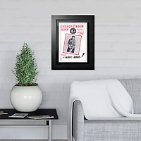 Chicago Blackhawks 1962 Chicago Stadium Review Edition 1 - Couverture de programme encadrée 12'' x 16''