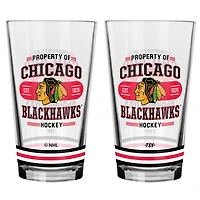 Chicago Blackhawks 2-Piece Mixing Glass Set