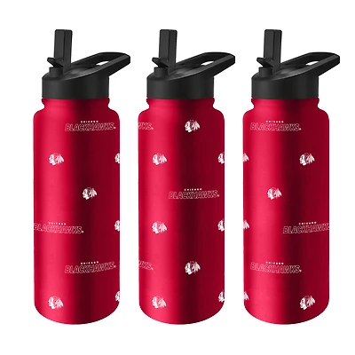 Bouteille de boisson rafraîchissante Steep and Repeat de 34 oz des Blackhawks de Chicago