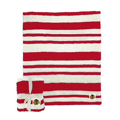 Chicago Blackhawks 50" x 60" Cable-Knit Throw Blanket