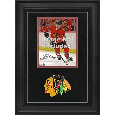 Cadre photo vertical de luxe 8'' x 10'' des Blackhawks de Chicago avec logo de l'équipe