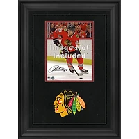 Cadre photo vertical de luxe 8'' x 10'' des Blackhawks de Chicago avec logo de l'équipe
