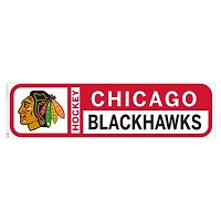 Décalcomanie murale repositionnable avec logo de l'équipe 90'' x 23'' des Blackhawks de Chicago