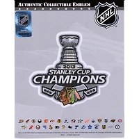 Écusson de maillot non signé des champions de la Coupe Stanley 2013 des Blackhawks de Chicago avec l'emblème national