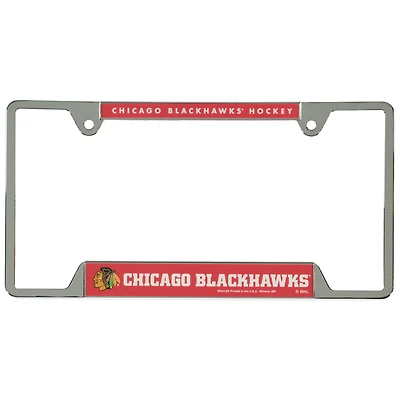 Cadre de plaque d'immatriculation en métal WinCraft des Blackhawks de Chicago