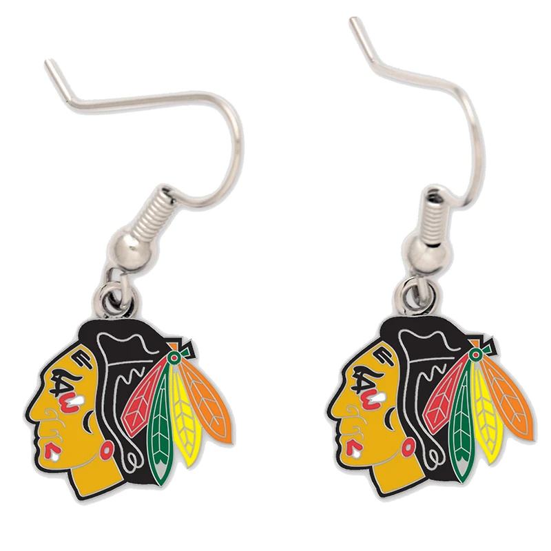 Boucles d'oreilles pendantes primaires WinCraft des Blackhawks de Chicago