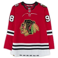 Maillot Fanatics Premium autographié de Connor Bedard, des Blackhawks de Chicago, saison du centenaire rouge 2025