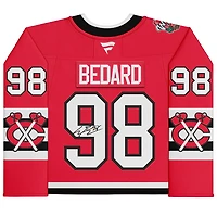 Maillot Fanatics Premium autographié par Connor Bedard des Blackhawks de Chicago pour la Classique d'hiver 2025