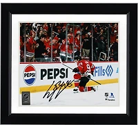 Connor Bedard Chicago Blackhawks Autographed 8" x 10" Red Jersey Celebration Photograph
