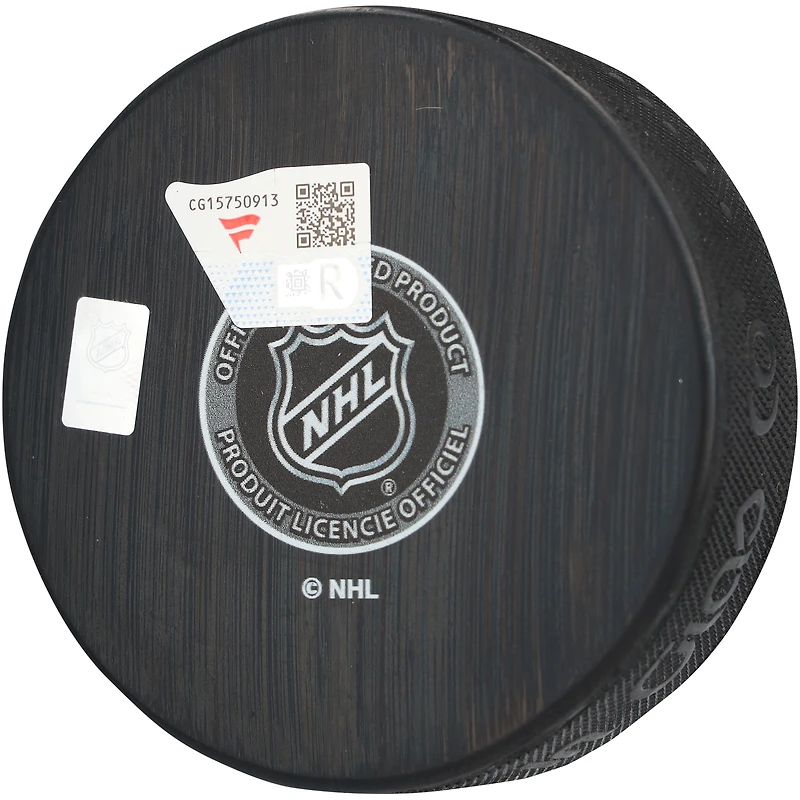 Connor Bedard Chicago Blackhawks Autographed Centennial Hockey Puck