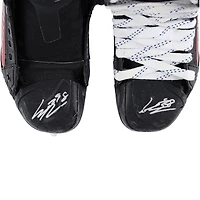 Patins Bauer noirs dédicacés par Connor Bedard des Blackhawks de Chicago pour la saison 2024-25 de la LNH - NR81048993-94
