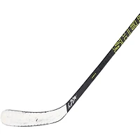 Bâton Sherwood noir autographié par Connor Bedard des Blackhawks de Chicago lors de la saison 2024-25 de la LNH - NR81048998