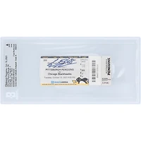 Billet de match autographié de Connor Bedard (Blackhawks de Chicago) pour son premier match en LNH, authentifié par Beckett Fanatics Witness le 10 octobre 2023.