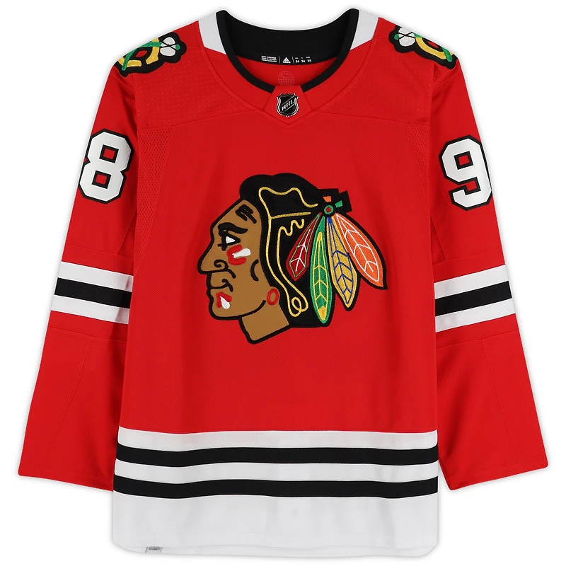 Connor Bedard Chicago Blackhawks Autographed Red adidas Authentic Jersey