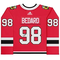 Connor Bedard Chicago Blackhawks Autographed Red adidas Authentic Jersey