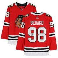 Connor Bedard Chicago Blackhawks Autographed Red adidas Authentic Jersey