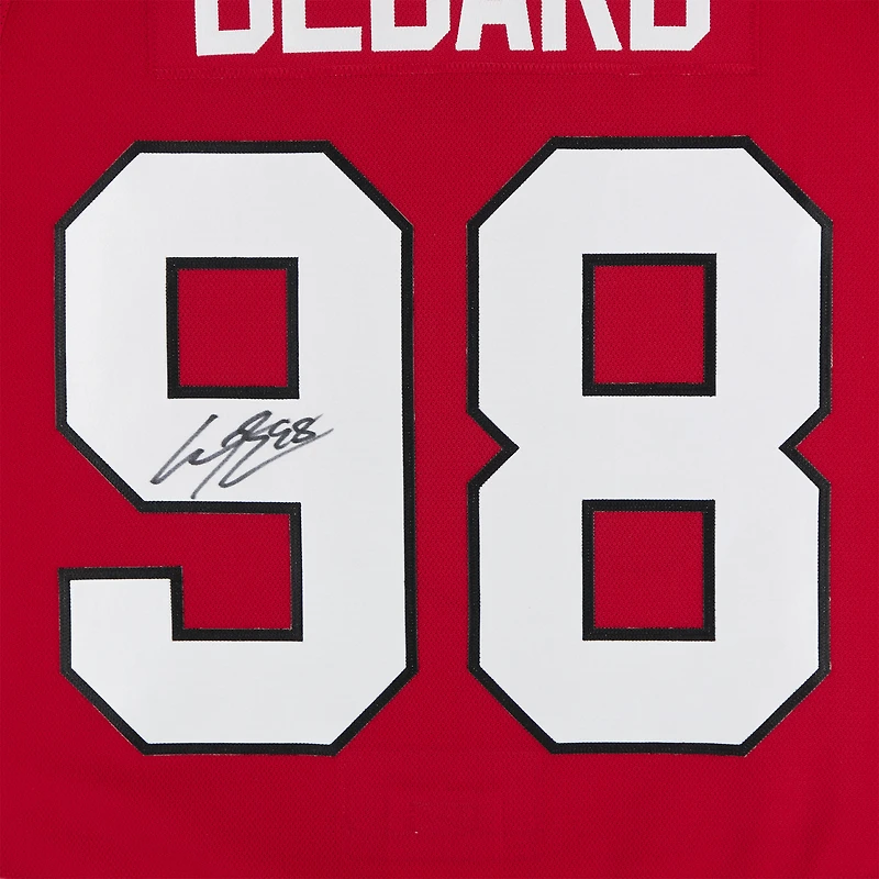 Maillot authentique Pro dédicacé par Connor Bedard des Blackhawks de Chicago, Red Fanatics