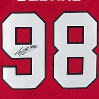 Maillot premium dédicacé par Connor Bedard des Blackhawks de Chicago, Red Fanatics
