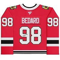 Connor Bedard Chicago Blackhawks Autographed Red Fanatics Premium Jersey