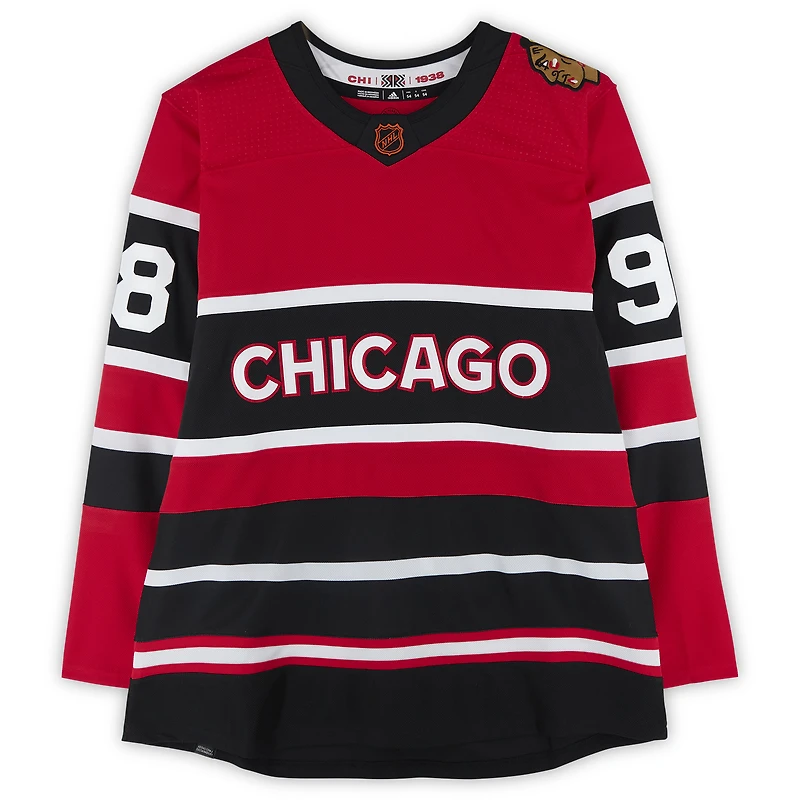 Connor Bedard Chicago Blackhawks Autographed Reverse Retro adidas Authentic Jersey 