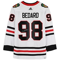 Connor Bedard Chicago Blackhawks Autographed White adidas Authentic Jersey