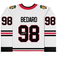 Connor Bedard Chicago Blackhawks Autographed White Fanatics Breakaway Jersey