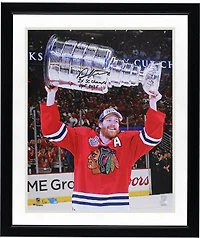 Duncan Keith Chicago Blackhawks Autographed 16" x 20" 2015 Stanley Cup Champions Raising Cup Photograph with "3x SC Champs" & "HOF 25" Inscriptions Limited Edition #1/10